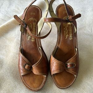 VINTAGE Real Leather Tap Dance Shoes- Thom McAann